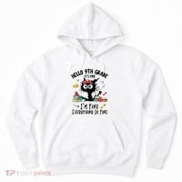 Hello 9th Grade TS.hirt Funny Ninth 9Grade Back To School Hoodie thumb 0