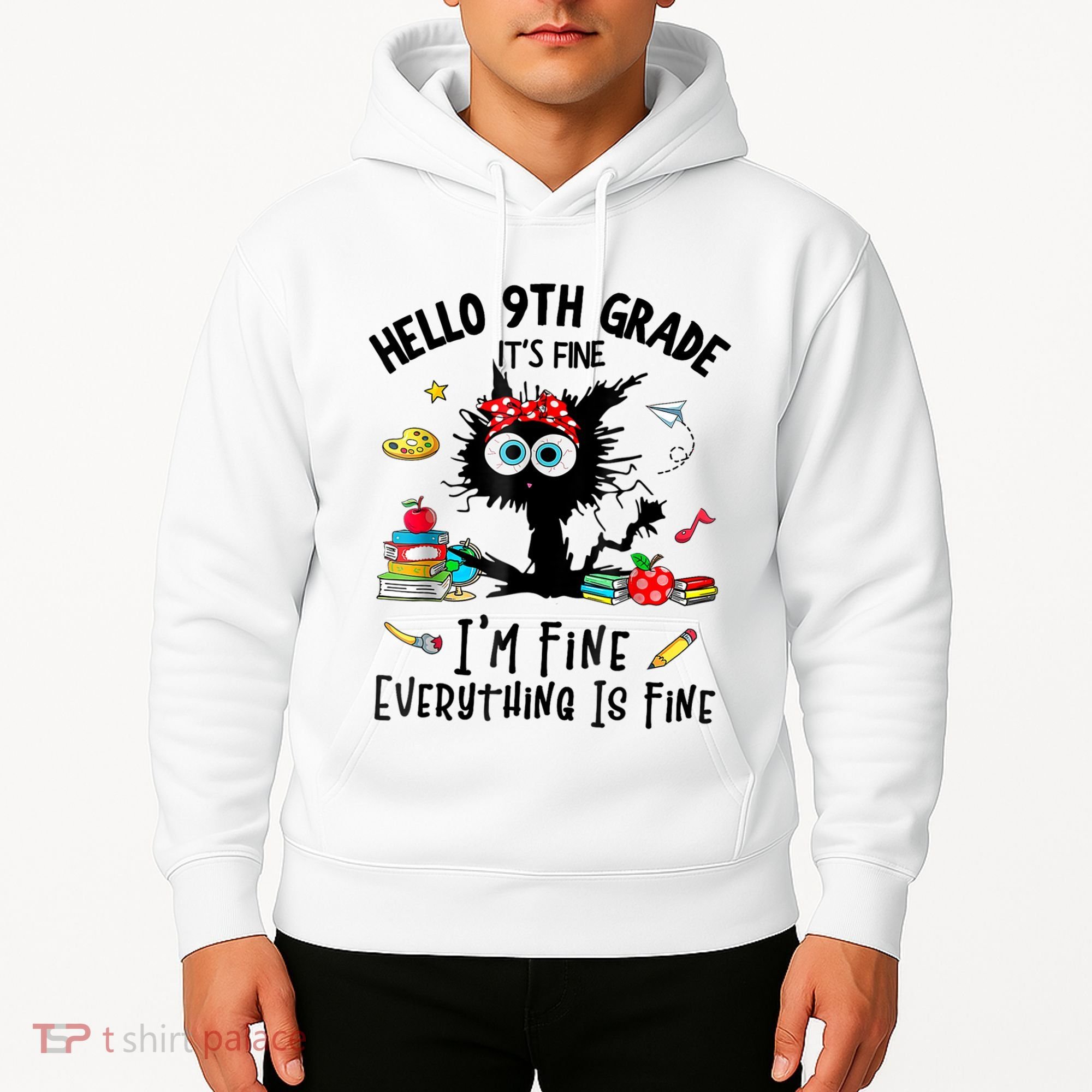 Hello 9th Grade TS.hirt Funny Ninth 9Grade Back To School Hoodie