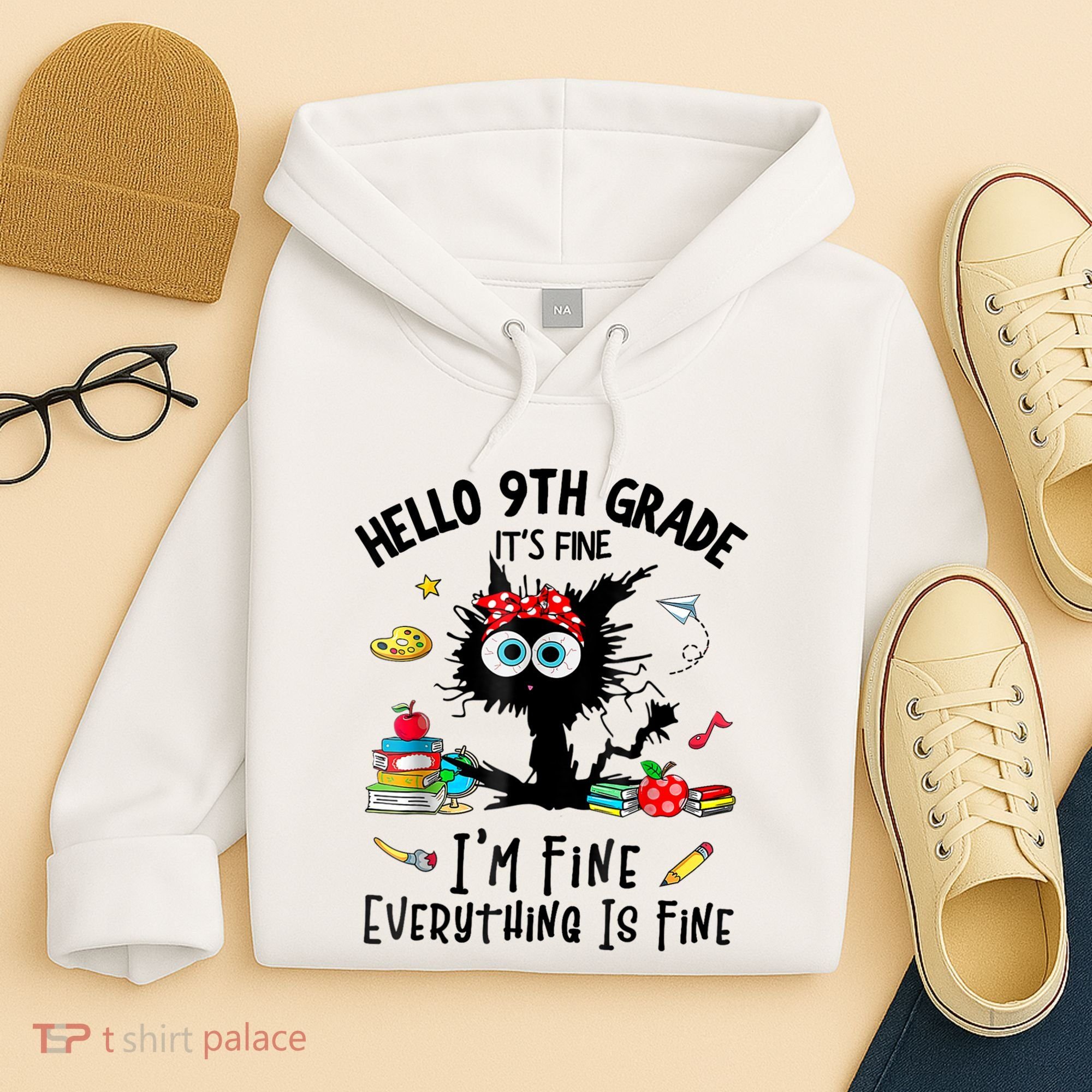 Hello 9th Grade TS.hirt Funny Ninth 9Grade Back To School Hoodie