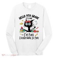Hello 9th Grade TS.hirt Funny Ninth 9Grade Back To School Long Sleeve Shirt thumb 0