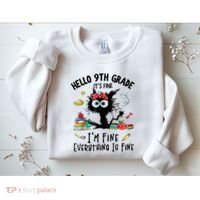Hello 9th Grade TS.hirt Funny Ninth 9Grade Back To School Sweatshirt thumb 2