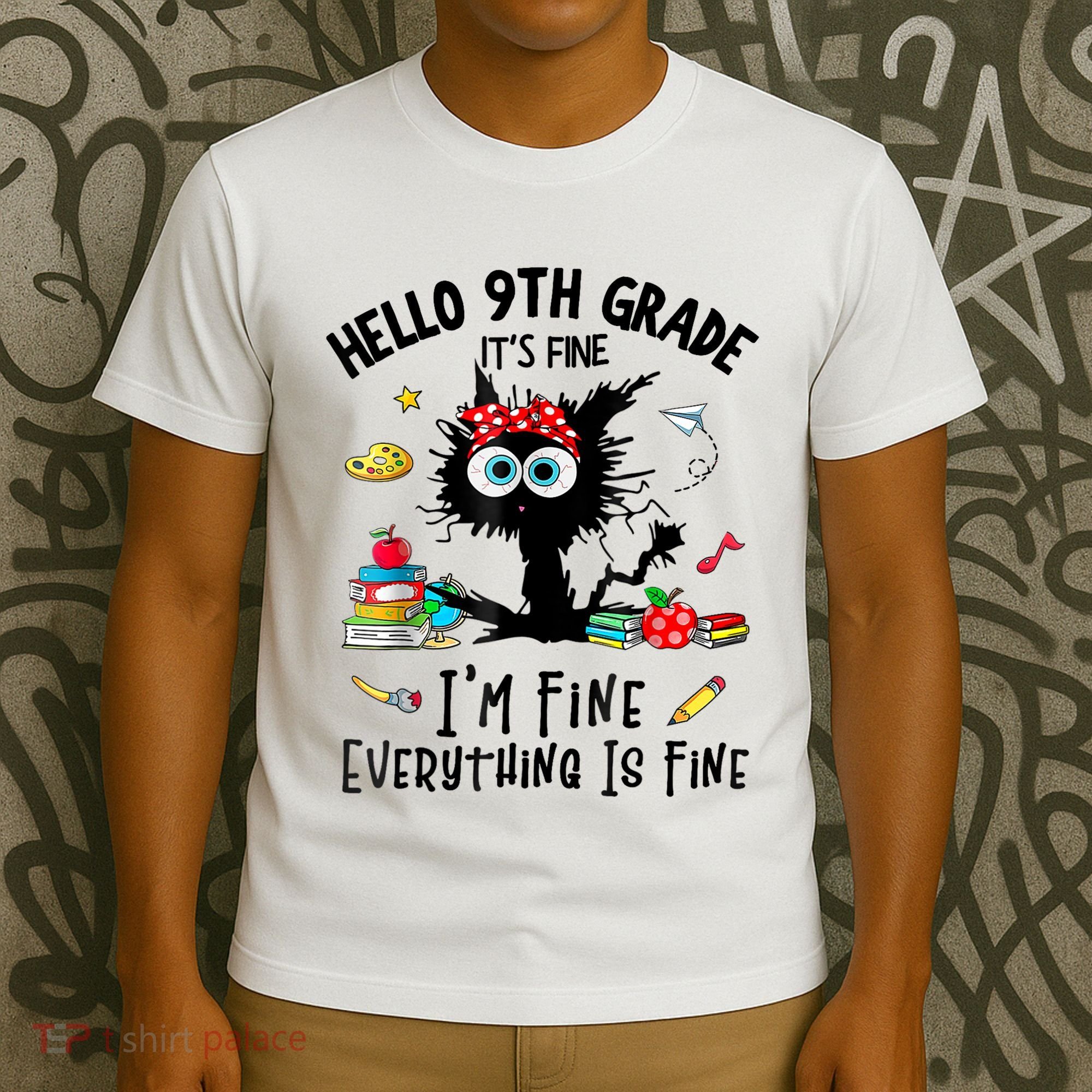 Hello 9th Grade TS.hirt Funny Ninth 9Grade Back To School T-Shirt