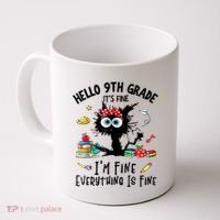 Hello 9th Grade TS.hirt Funny Ninth 9Grade Back To School Coffee Mug thumb 0