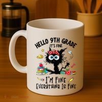 Hello 9th Grade TS.hirt Funny Ninth 9Grade Back To School Coffee Mug thumb 4