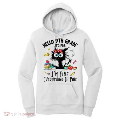 Hello 9th Grade TS.hirt Funny Ninth 9Grade Back To School Women's Hoodie