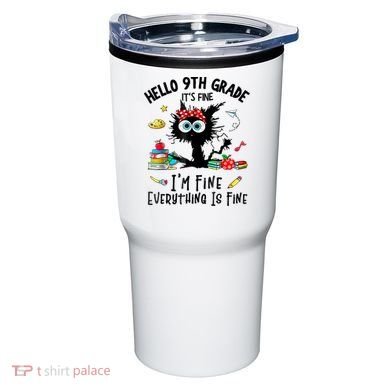 Hello 9th Grade TS.hirt Funny Ninth 9Grade Back To School Tumbler