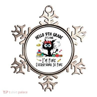 Hello 9th Grade TS.hirt Funny Ninth 9Grade Back To School Ornament
