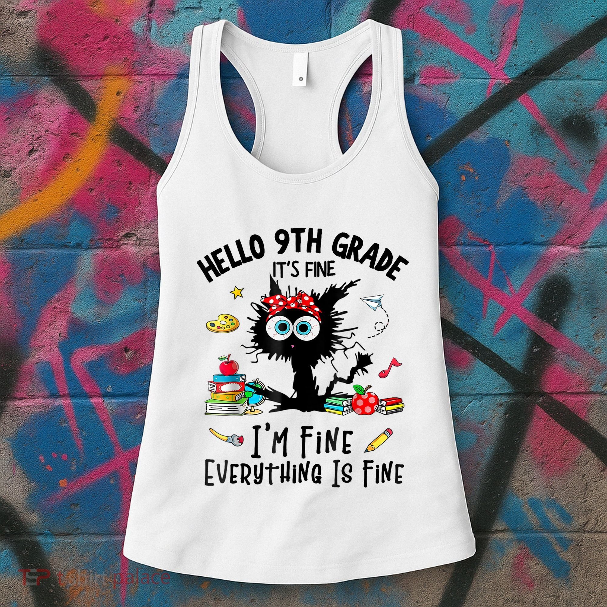 Hello 9th Grade TS.hirt Funny Ninth 9Grade Back To School Women's Tank Top