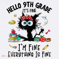Hello 9th Grade TS.hirt Funny Ninth 9Grade Back To School Baby Bodysuit thumb 2