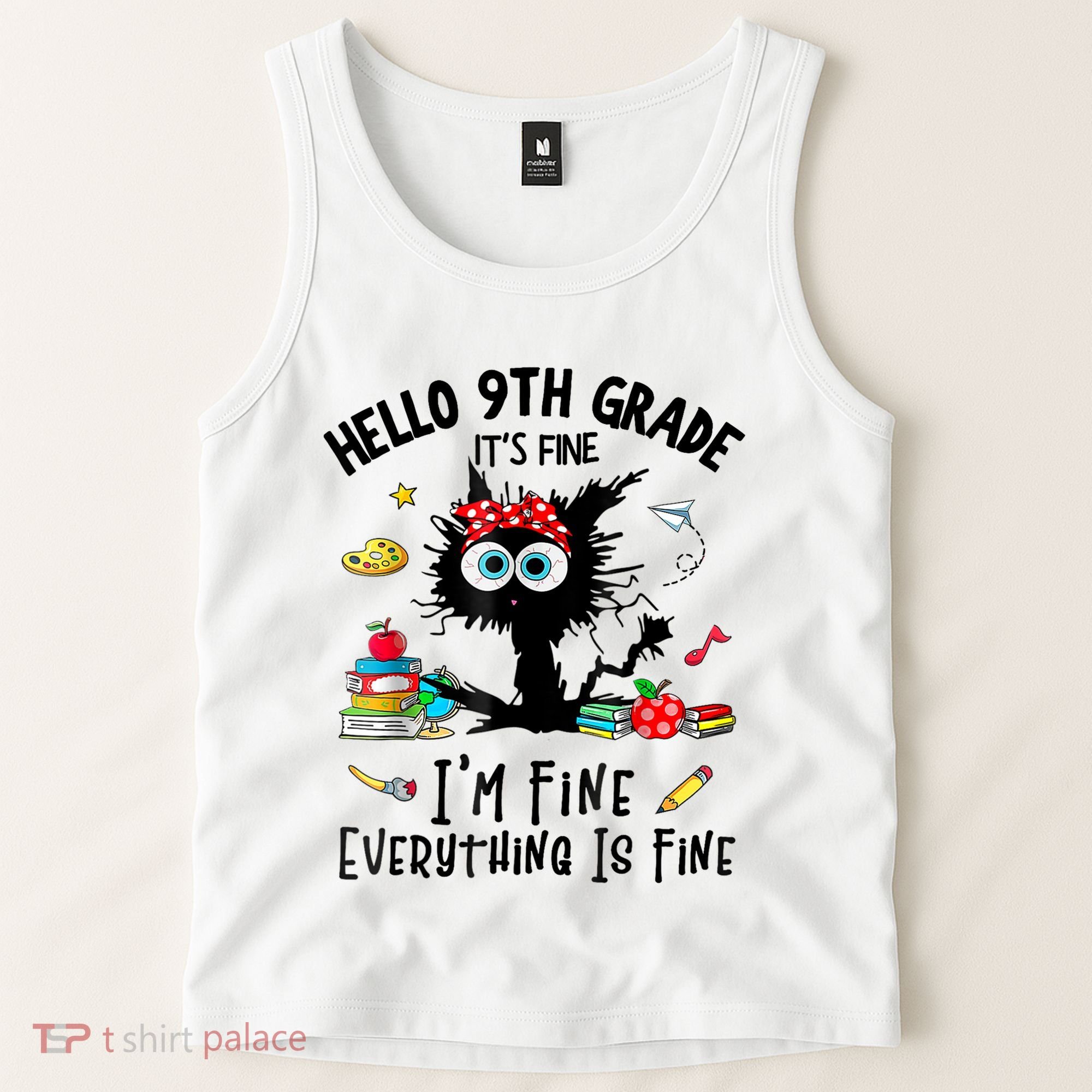 Hello 9th Grade TS.hirt Funny Ninth 9Grade Back To School Tank Top