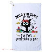 Hello 9th Grade TS.hirt Funny Ninth 9Grade Back To School Golf Towel thumb 0
