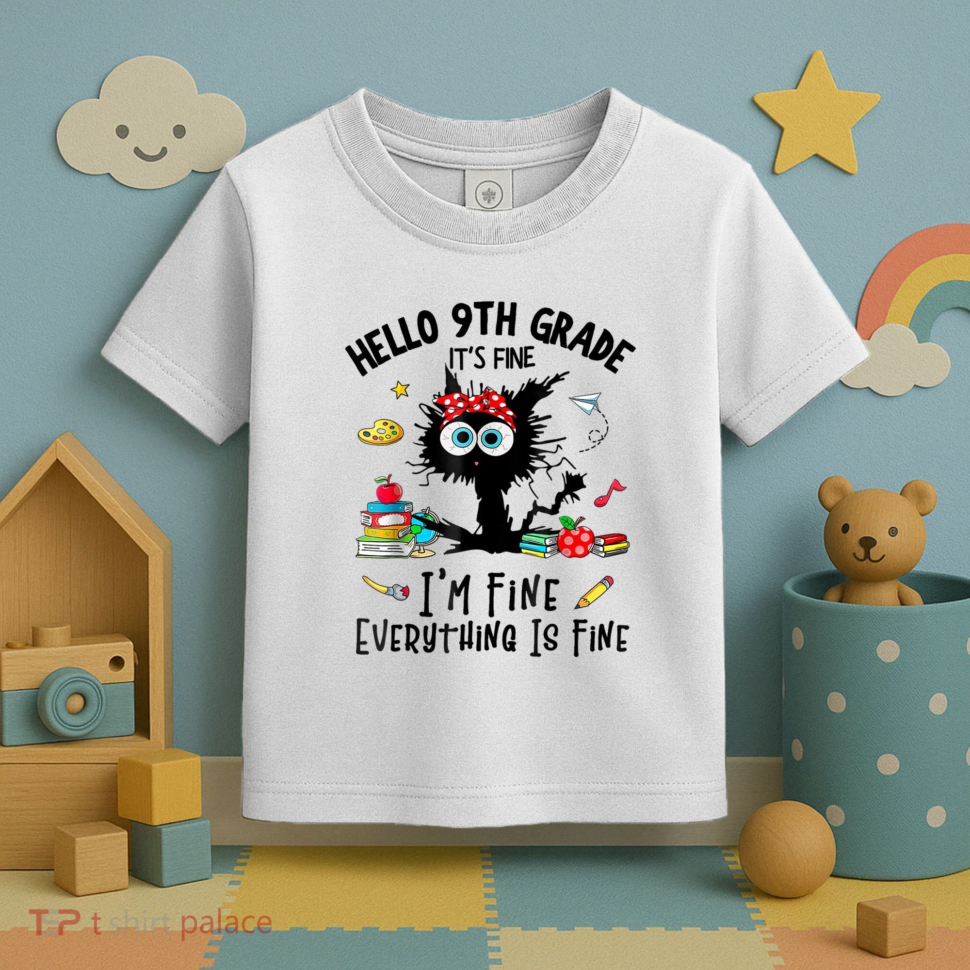 Hello 9th Grade TS.hirt Funny Ninth 9Grade Back To School Toddler T-Shirt