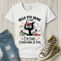 Hello 9th Grade TS.hirt Funny Ninth 9Grade Back To School Women's T-Shirt thumb 3