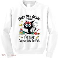 Hello 9th Grade TS.hirt Funny Ninth 9Grade Back To School Kids Sweatshirt thumb 0