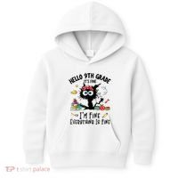 Hello 9th Grade TS.hirt Funny Ninth 9Grade Back To School Kids Hoodie thumb 0