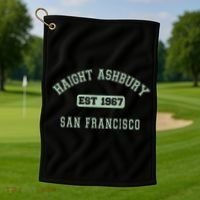 Haight Ashbury 1967 San Francisco Golf Towel thumb 1