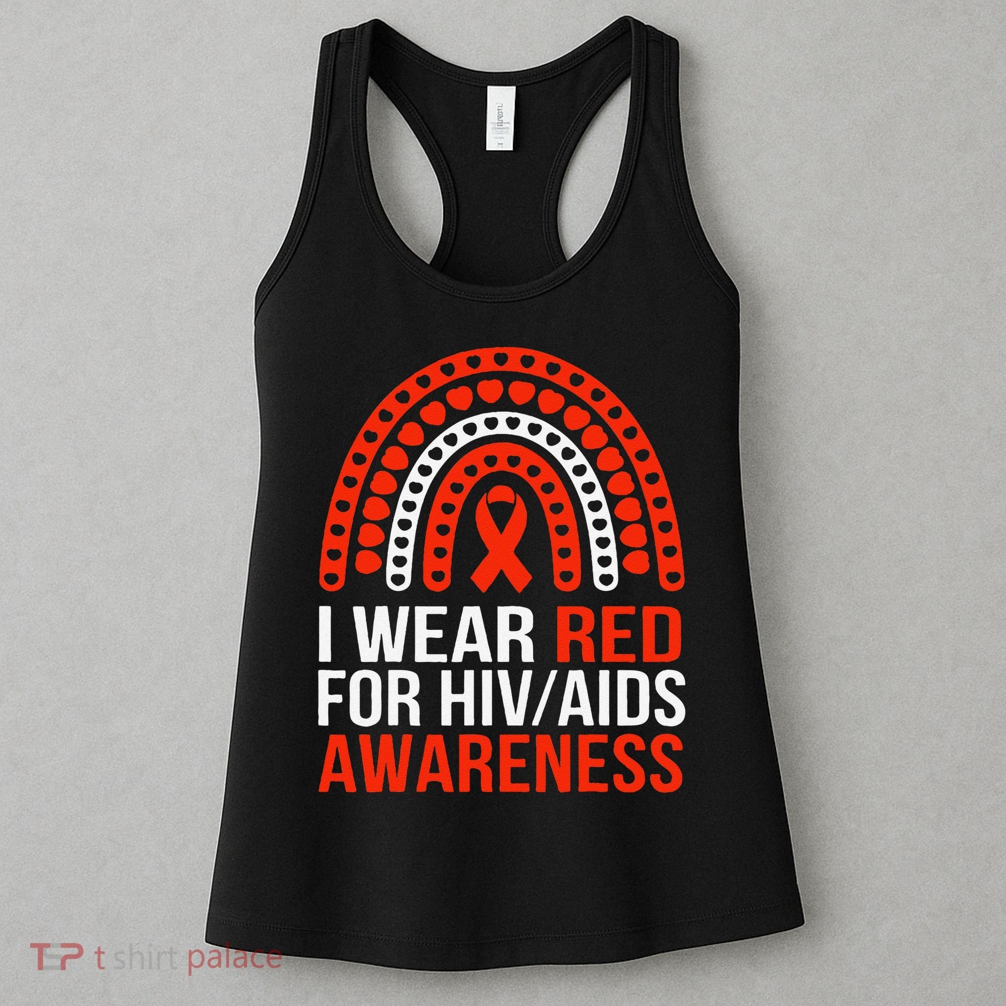 HIV AIDS Awareness I Wear Red for Someone I Miss Every day Women's Tank Top