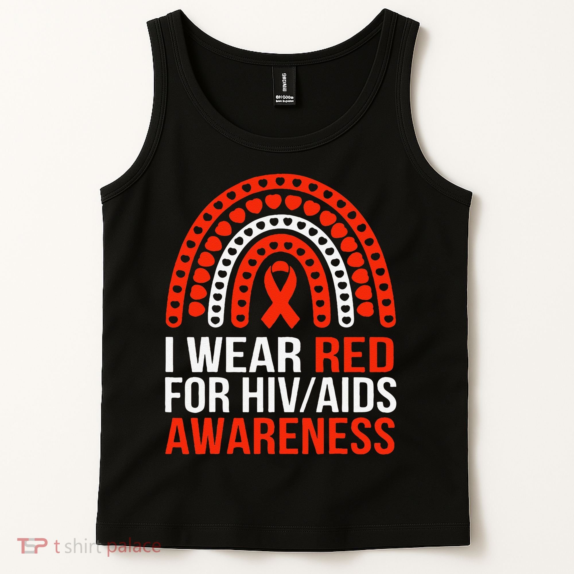 HIV AIDS Awareness I Wear Red for Someone I Miss Every day Tank Top