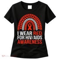 HIV AIDS Awareness I Wear Red for Someone I Miss Every day Women's T-Shirt thumb 0