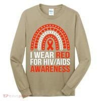 HIV AIDS Awareness I Wear Red for Someone I Miss Every day Tall Long Sleeve Shirt thumb 0