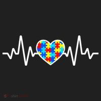 Heartbeat Autism Awareness Heart Beanie thumb 2