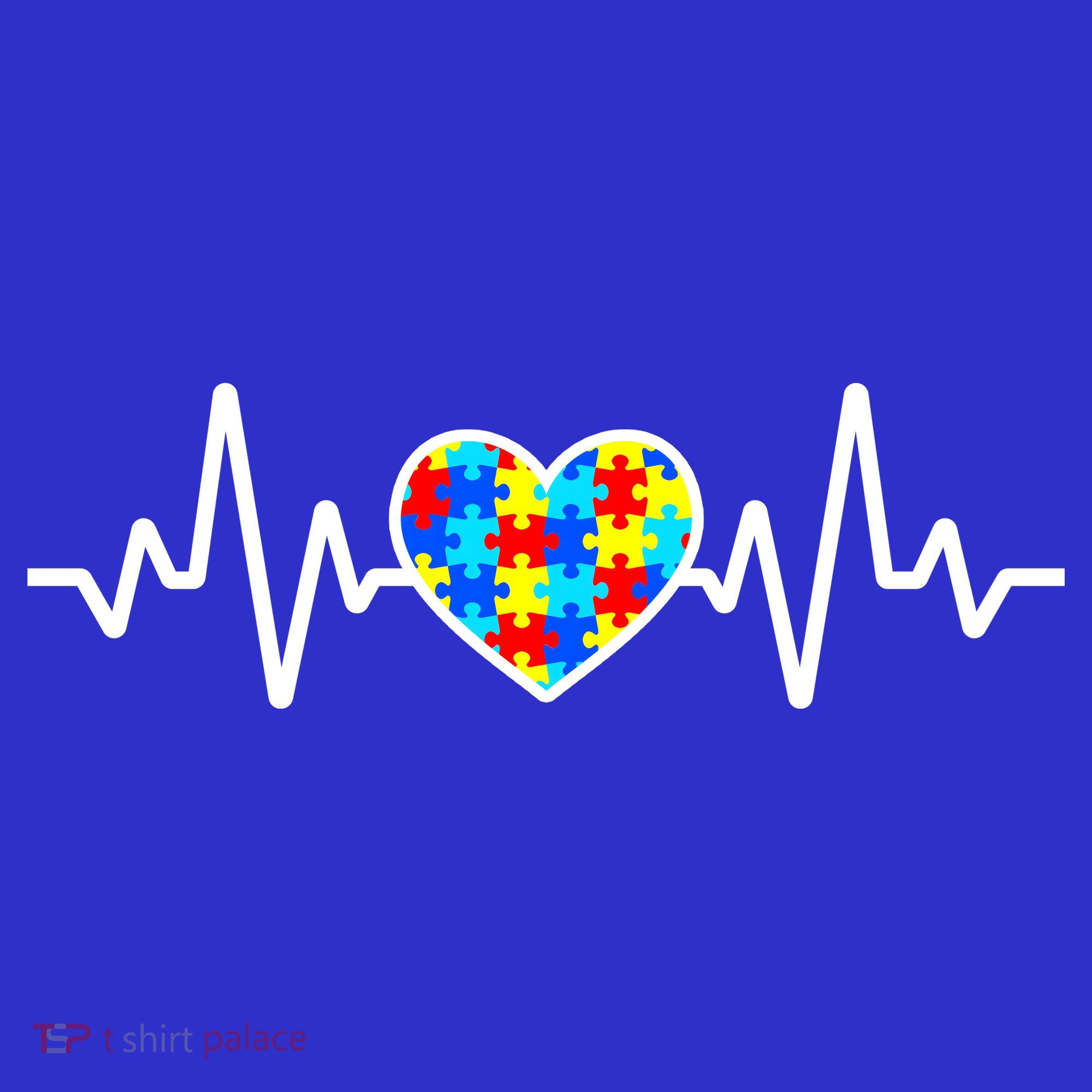 Heartbeat Autism Awareness Heart Kids Sweatshirt