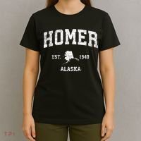 Homer Alaska Ak Vintage Sports T-Shirt thumb 4