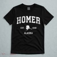 Homer Alaska Ak Vintage Sports T-Shirt thumb 5