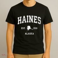 Haines Alaska Ak Vintage Athletic Sports T-Shirt thumb 3