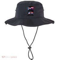 Half American And Croatian Usa Croatia Flag Gift Bucket Hat thumb 0