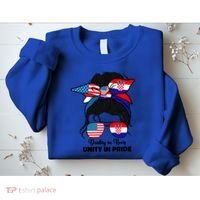 Half American And Croatian Usa Croatia Flag Gift Sweatshirt thumb 2