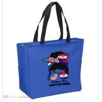 Half American And Croatian Usa Croatia Flag Gift Tote Bag thumb 2