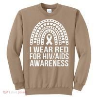 HIV AIDS Awareness I Wear Red for Someone I Miss Every day 1 Sweatshirt thumb 0