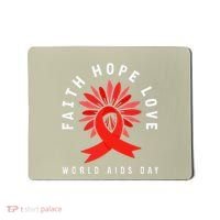 Hiv Aids Awareness Faith Hope Love World Day Mousepad thumb 0
