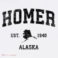 Homer Alaska AK Vintage Sports Print T-Shirt thumb 7