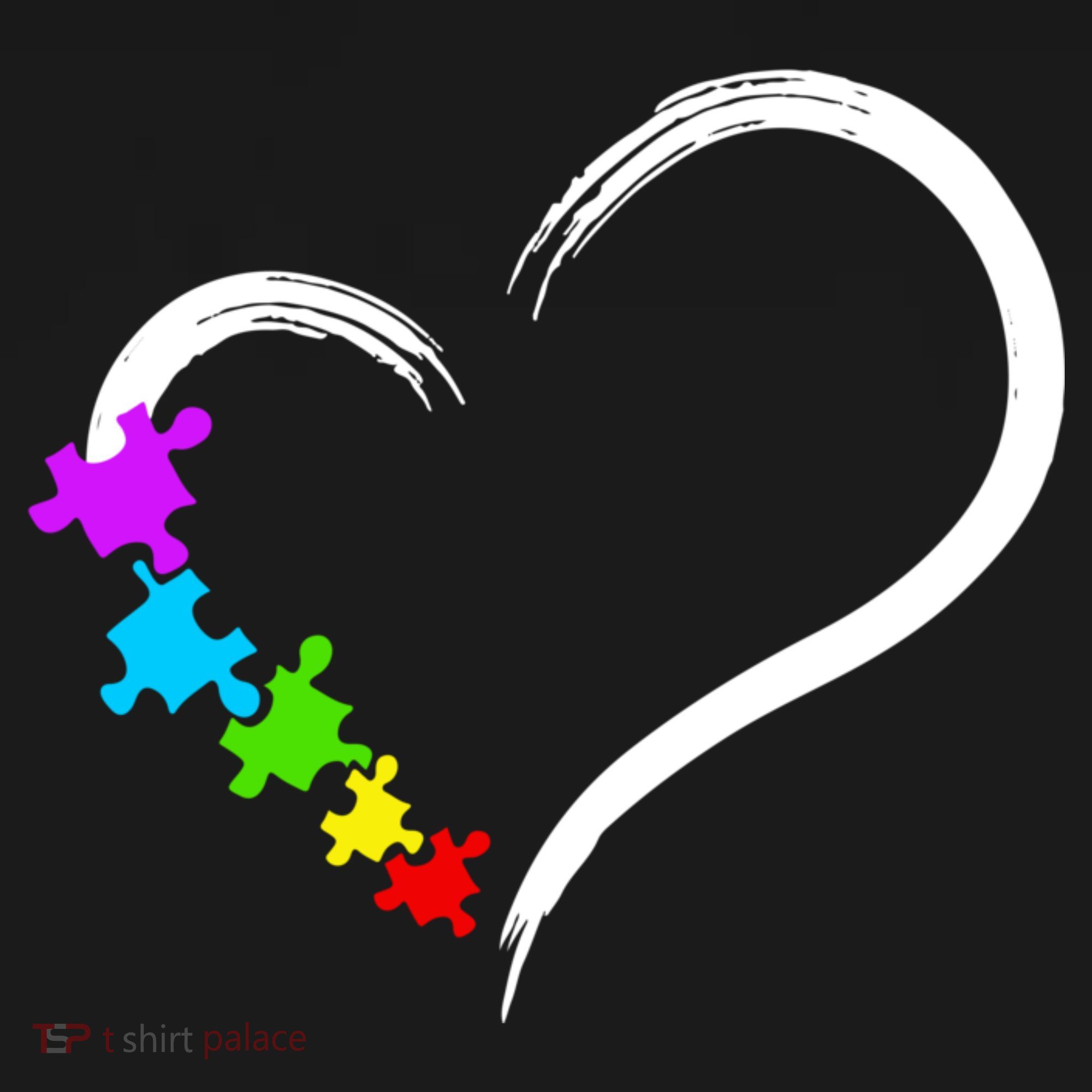 Heart Autism Awareness Love Puzzle Simple Idea Autism Family Women's Hoodie