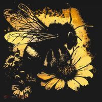 Honeybee And Bumble Bee For American Hive Beekeepers Backpack thumb 2