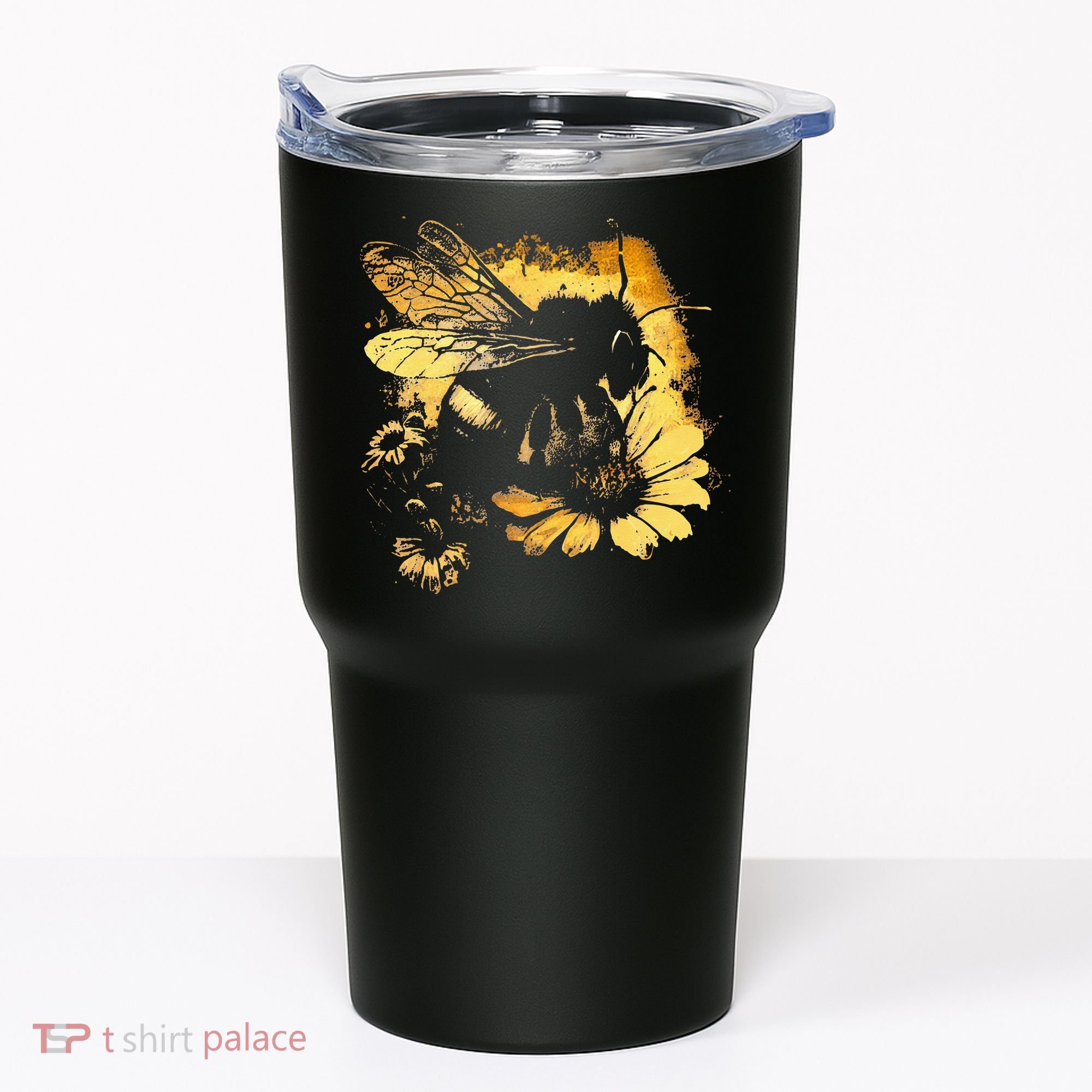 Honeybee And Bumble Bee For American Hive Beekeepers Tumbler