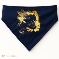 Honeybee And Bumble Bee For American Hive Beekeepers USA-Made Doggie Bandana thumb 0