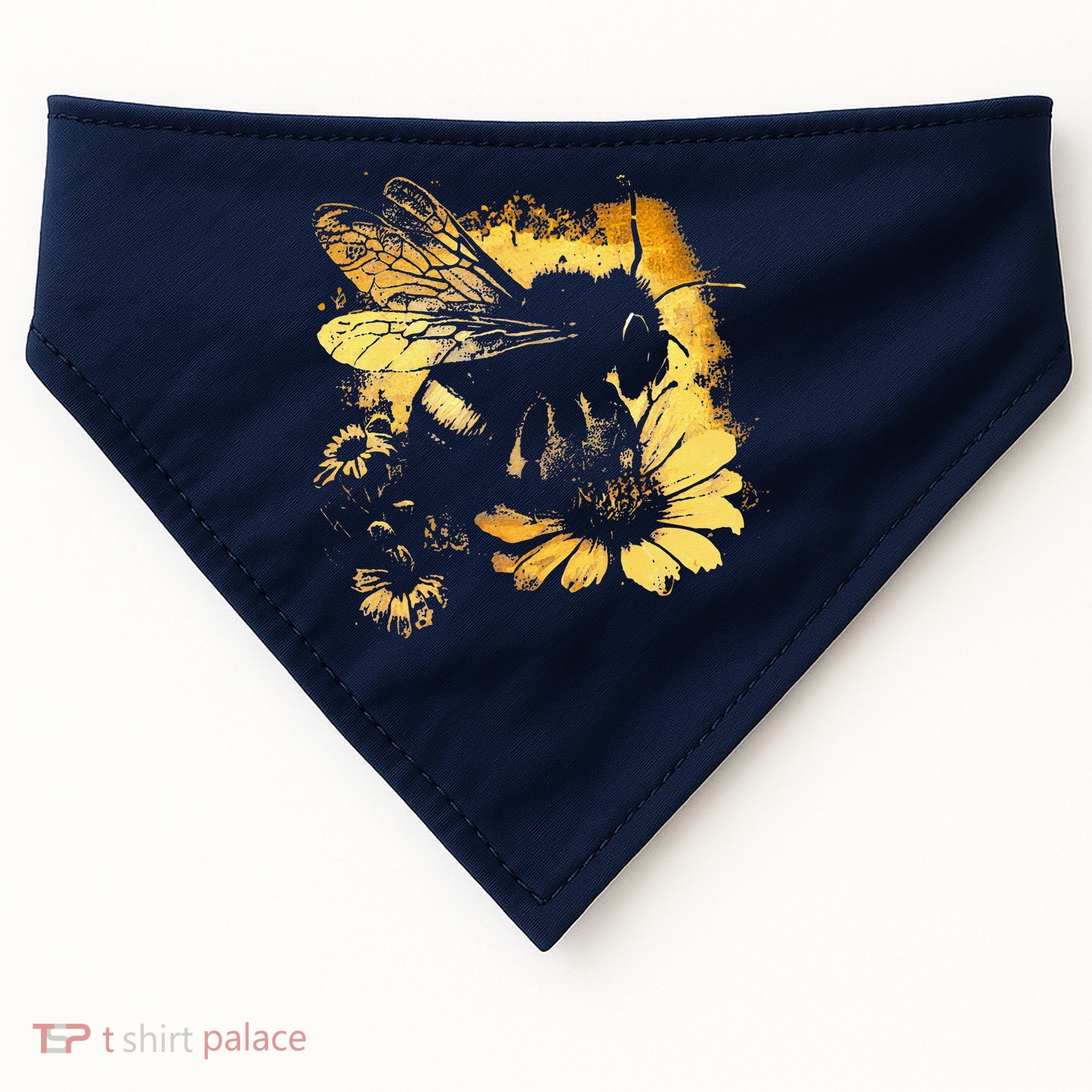 Honeybee And Bumble Bee For American Hive Beekeepers USA-Made Doggie Bandana