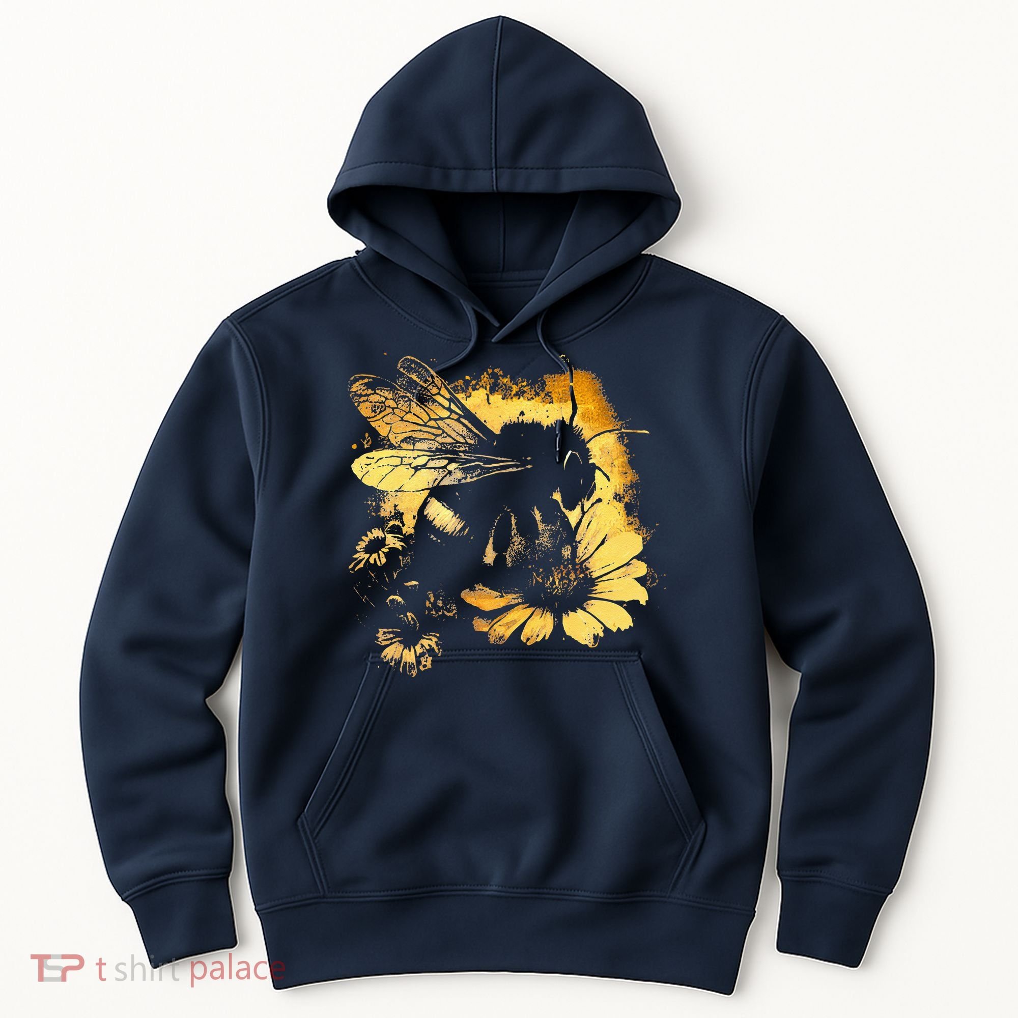 Honeybee And Bumble Bee For American Hive Beekeepers Hoodie