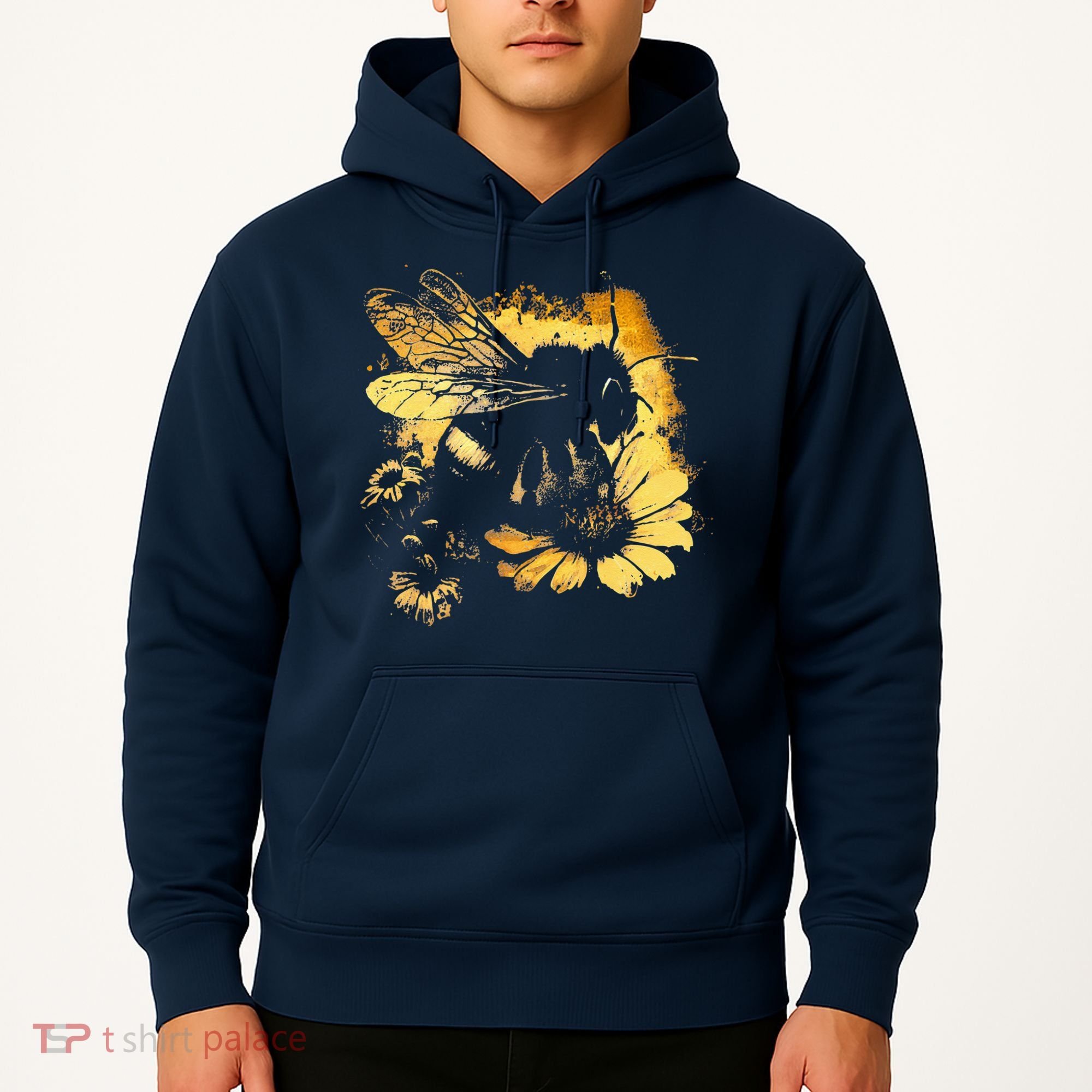 Honeybee And Bumble Bee For American Hive Beekeepers Hoodie