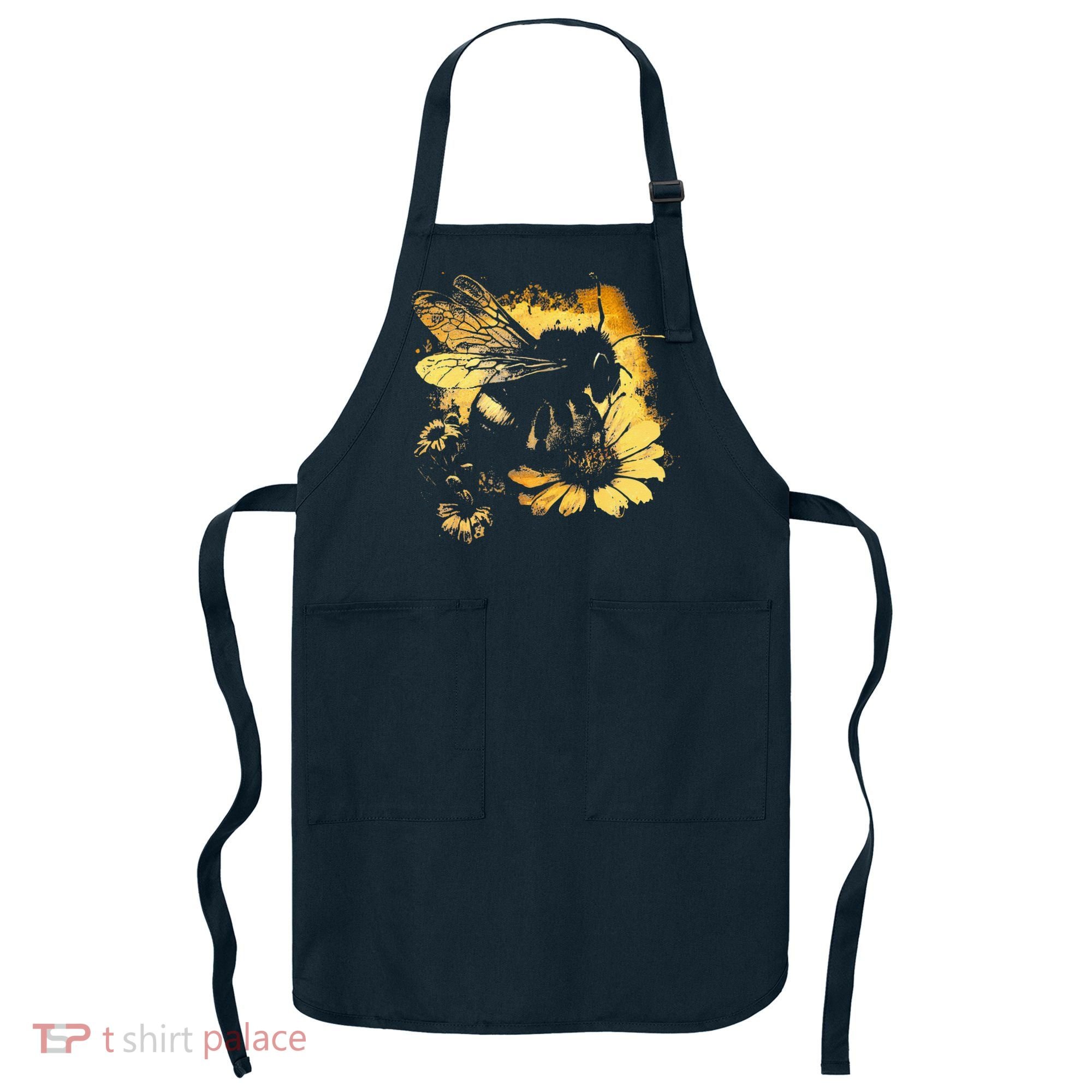 Honeybee And Bumble Bee For American Hive Beekeepers Apron
