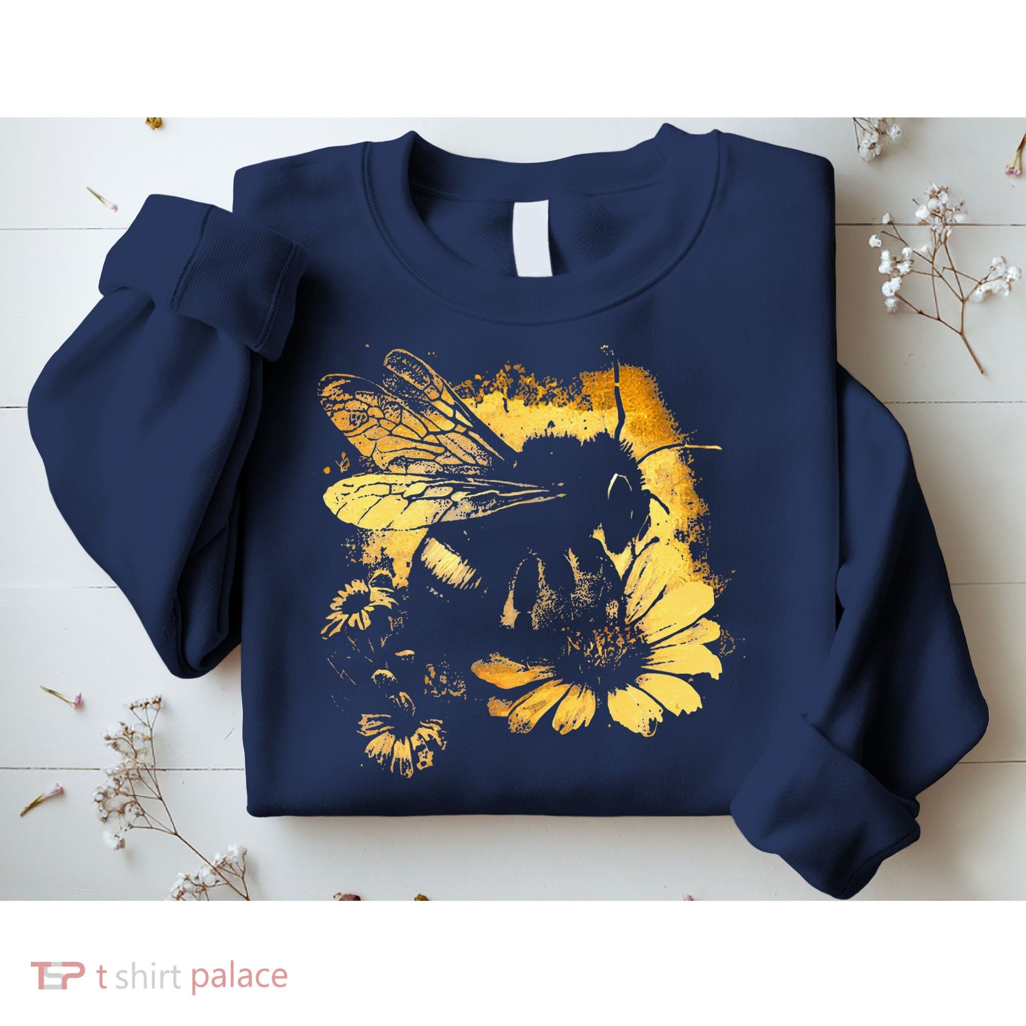 Honeybee And Bumble Bee For American Hive Beekeepers Sweatshirt