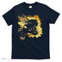 Honeybee And Bumble Bee For American Hive Beekeepers T-Shirt thumb 0