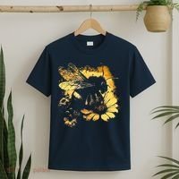 Honeybee And Bumble Bee For American Hive Beekeepers T-Shirt thumb 2