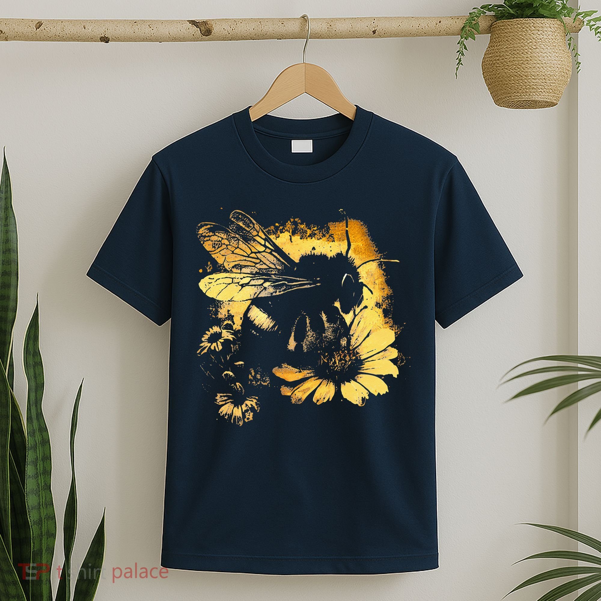 Honeybee And Bumble Bee For American Hive Beekeepers T-Shirt