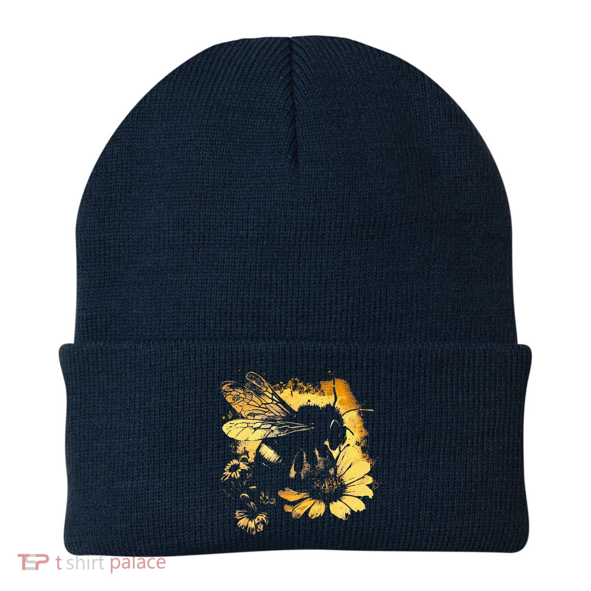 Honeybee And Bumble Bee For American Hive Beekeepers Beanie