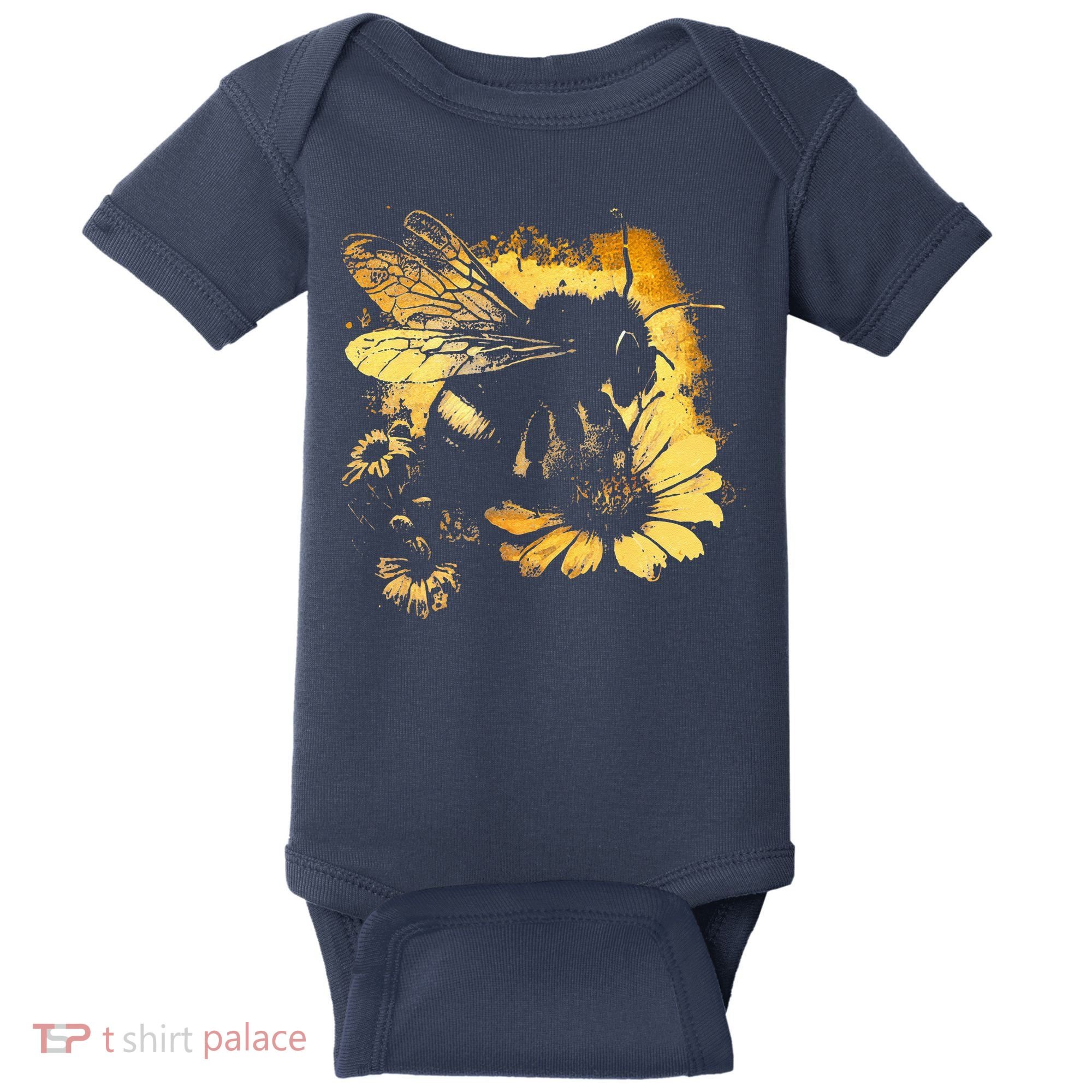 Honeybee And Bumble Bee For American Hive Beekeepers Baby Bodysuit
