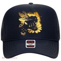 Honeybee And Bumble Bee For American Hive Beekeepers Hat thumb 0